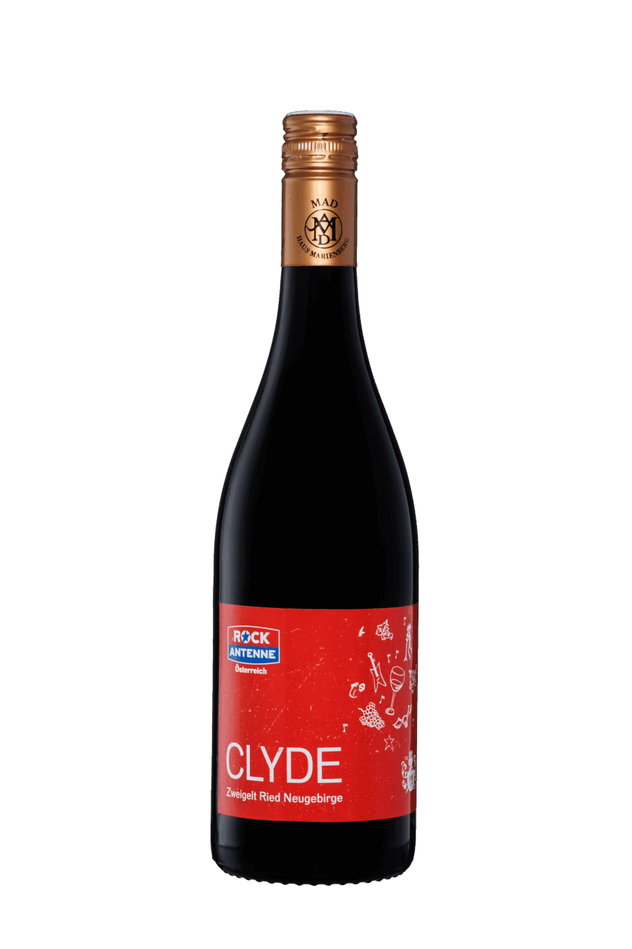 Rock Antenne Wein "Clyde" Zweigelt Ried Neugebirge 2022